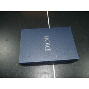 EMPTY REPLACEMENT SHOE STORAGE GIFT BOX ONLY - Blue Pebbled Christian Dior
